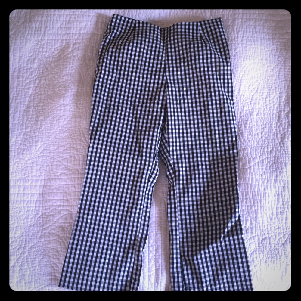 Girls Gingham Trousers